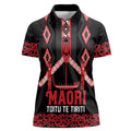 Toitu Te Tiriti Waitangi Women Polo Shirt Black Wharenui House - Aussie Hoodie