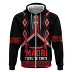 Toitu Te Tiriti Waitangi Zip Hoodie Black Wharenui House - Aussie Hoodie
