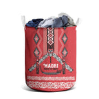 Toitu Te Tiriti Waitangi Laundry Basket Red Wharenui House - Aussie Hoodie