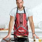 Toitu Te Tiriti Waitangi Apron Red Wharenui House - Aussie Hoodie