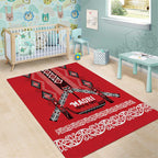 Toitu Te Tiriti Waitangi Area Rug Red Wharenui House - Aussie Hoodie