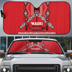Toitu Te Tiriti Waitangi Auto Sun Shade Red Wharenui House - Aussie Hoodie