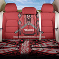 Toitu Te Tiriti Waitangi Back Car Seat Cover Red Wharenui House - Aussie Hoodie