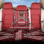 Toitu Te Tiriti Waitangi Back Car Seat Cover Red Wharenui House - Aussie Hoodie