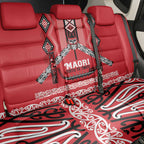 Toitu Te Tiriti Waitangi Back Car Seat Cover Red Wharenui House - Aussie Hoodie