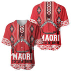 Toitu Te Tiriti Waitangi Baseball Jersey Red Wharenui House - Aussie Hoodie
