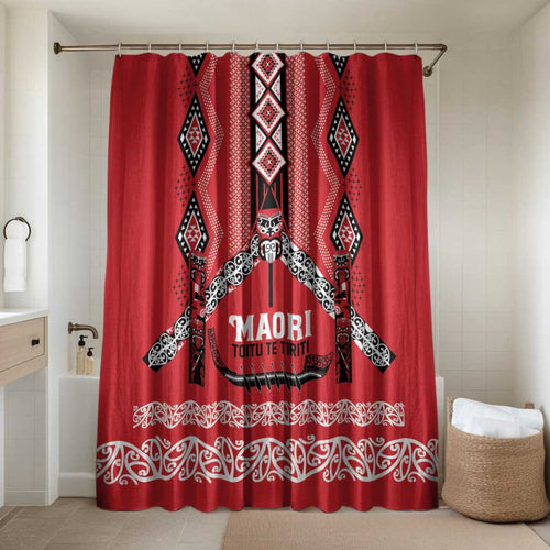 Toitu Te Tiriti Waitangi Bathroom Set Red Wharenui House - Aussie Hoodie