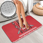 Toitu Te Tiriti Waitangi Bathroom Set Red Wharenui House - Aussie Hoodie