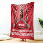 Toitu Te Tiriti Waitangi Blanket Red Wharenui House - Aussie Hoodie