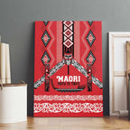 Toitu Te Tiriti Waitangi Canvas Wall Art Red Wharenui House - Aussie Hoodie