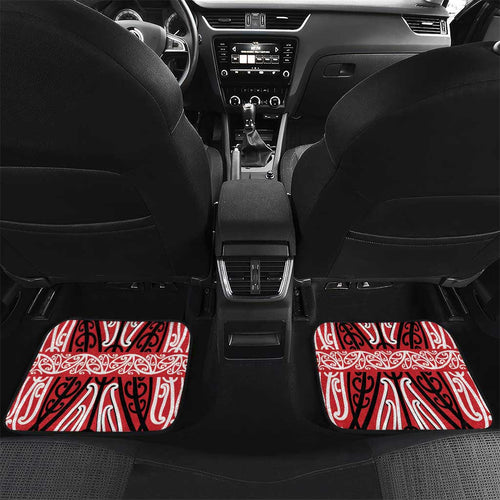 Toitu Te Tiriti Waitangi Car Mats Red Wharenui House - Aussie Hoodie