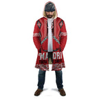 Toitu Te Tiriti Waitangi Cloak Red Wharenui House - Aussie Hoodie