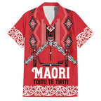Toitu Te Tiriti Waitangi Family Matching Mermaid Dress and Hawaiian Shirt Red Wharenui House - Aussie Hoodie