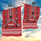 Toitu Te Tiriti Waitangi Garden Flag Red Wharenui House - Aussie Hoodie