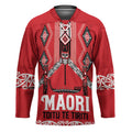 Toitu Te Tiriti Waitangi Hockey Jersey Red Wharenui House - Aussie Hoodie