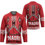 Toitu Te Tiriti Waitangi Hockey Jersey Red Wharenui House - Aussie Hoodie