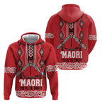 Toitu Te Tiriti Waitangi Hoodie Red Wharenui House - Aussie Hoodie