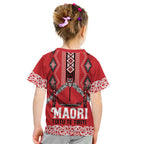 Toitu Te Tiriti Waitangi Kid T Shirt Red Wharenui House - Aussie Hoodie