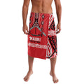Toitu Te Tiriti Waitangi Lavalava Red Wharenui House - Aussie Hoodie