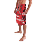 Toitu Te Tiriti Waitangi Lavalava Red Wharenui House - Aussie Hoodie