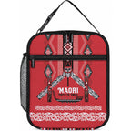 Toitu Te Tiriti Waitangi Lunch Bag Red Wharenui House