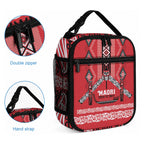 Toitu Te Tiriti Waitangi Lunch Bag Red Wharenui House