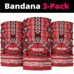 Toitu Te Tiriti Waitangi Neck Gaiter Red Wharenui House - Aussie Hoodie