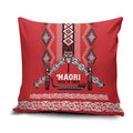 Toitu Te Tiriti Waitangi Pillow Cover Red Wharenui House - Aussie Hoodie