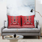 Toitu Te Tiriti Waitangi Pillow Cover Red Wharenui House - Aussie Hoodie