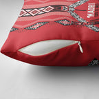Toitu Te Tiriti Waitangi Pillow Cover Red Wharenui House - Aussie Hoodie