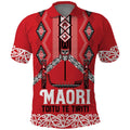 Toitu Te Tiriti Waitangi Polo Shirt Red Wharenui House - Aussie Hoodie