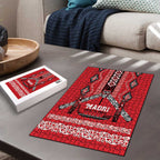 Toitu Te Tiriti Waitangi Puzzle Red Wharenui House - Aussie Hoodie