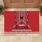 Toitu Te Tiriti Waitangi Rubber Doormat Red Wharenui House - Aussie Hoodie