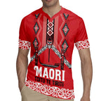 Toitu Te Tiriti Waitangi Rugby Jersey Red Wharenui House - Aussie Hoodie