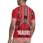 Toitu Te Tiriti Waitangi Rugby Jersey Red Wharenui House - Aussie Hoodie