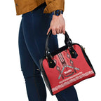 Toitu Te Tiriti Waitangi Shoulder Handbag Red Wharenui House - Aussie Hoodie