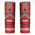 Toitu Te Tiriti Waitangi Skinny Tumbler Red Wharenui House - Aussie Hoodie