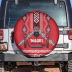 Toitu Te Tiriti Waitangi Spare Tire Cover Red Wharenui House - Aussie Hoodie