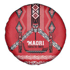 Toitu Te Tiriti Waitangi Spare Tire Cover Red Wharenui House - Aussie Hoodie