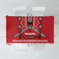 Toitu Te Tiriti Waitangi Tablecloth Red Wharenui House - Aussie Hoodie