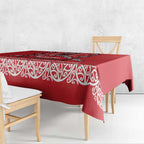 Toitu Te Tiriti Waitangi Tablecloth Red Wharenui House - Aussie Hoodie