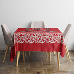 Toitu Te Tiriti Waitangi Tablecloth Red Wharenui House - Aussie Hoodie