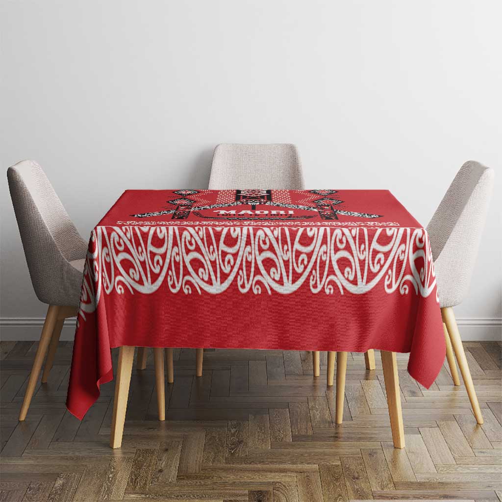Toitu Te Tiriti Waitangi Tablecloth Red Wharenui House - Aussie Hoodie