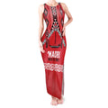 Toitu Te Tiriti Waitangi Tank Maxi Dress Red Wharenui House - Aussie Hoodie