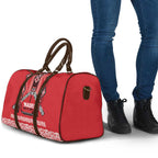 Toitu Te Tiriti Waitangi Travel Bag Red Wharenui House - Aussie Hoodie