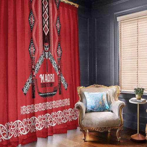 Toitu Te Tiriti Waitangi Window Curtain Red Wharenui House - Aussie Hoodie