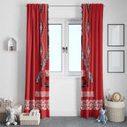 Toitu Te Tiriti Waitangi Window Curtain Red Wharenui House - Aussie Hoodie