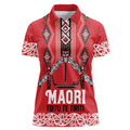 Toitu Te Tiriti Waitangi Women Polo Shirt Red Wharenui House - Aussie Hoodie