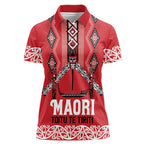 Toitu Te Tiriti Waitangi Women Polo Shirt Red Wharenui House - Aussie Hoodie