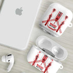 Toitu Te Tiriti Waitangi AirPods Case White Wharenui House - Aussie Hoodie